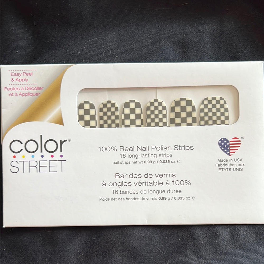 Color Street Checkered Nail Polish Strips
